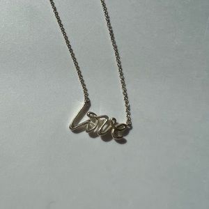 Tiffany & Co Paloma Graffiti Love Pendant Necklace